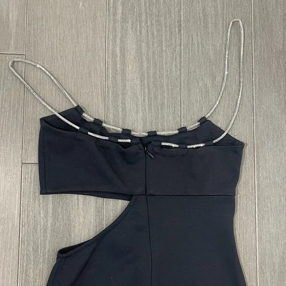 black midi holiday dress Black Velvet Midi Dress Xlarge